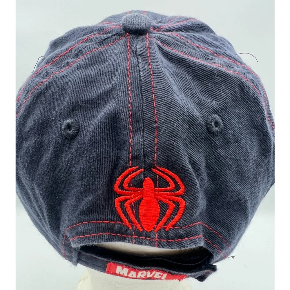 Marvel Spider-Man Kids Baseball Cap Navy Red Embroidered Adjustable Hat